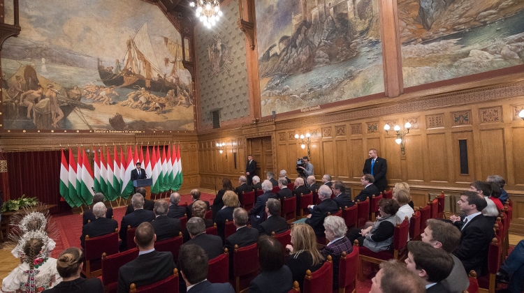 President János Áder Decorates Artists, Academics With Corvin Chain Award For Merit