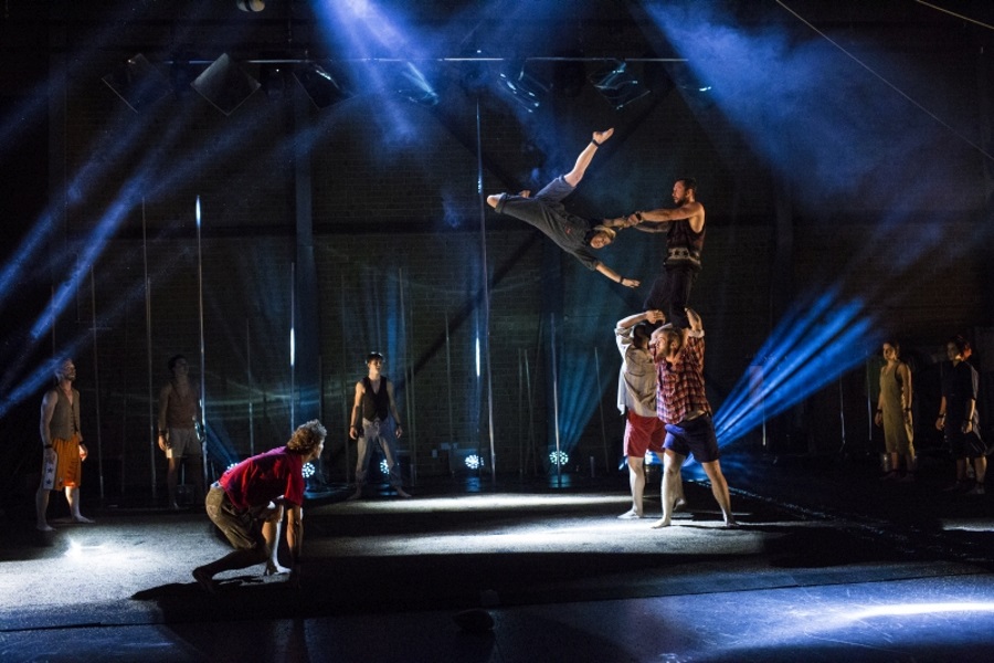 Video: Gravity & Other Myths: ’Backbone’ Circus Performance @ Trafo In September