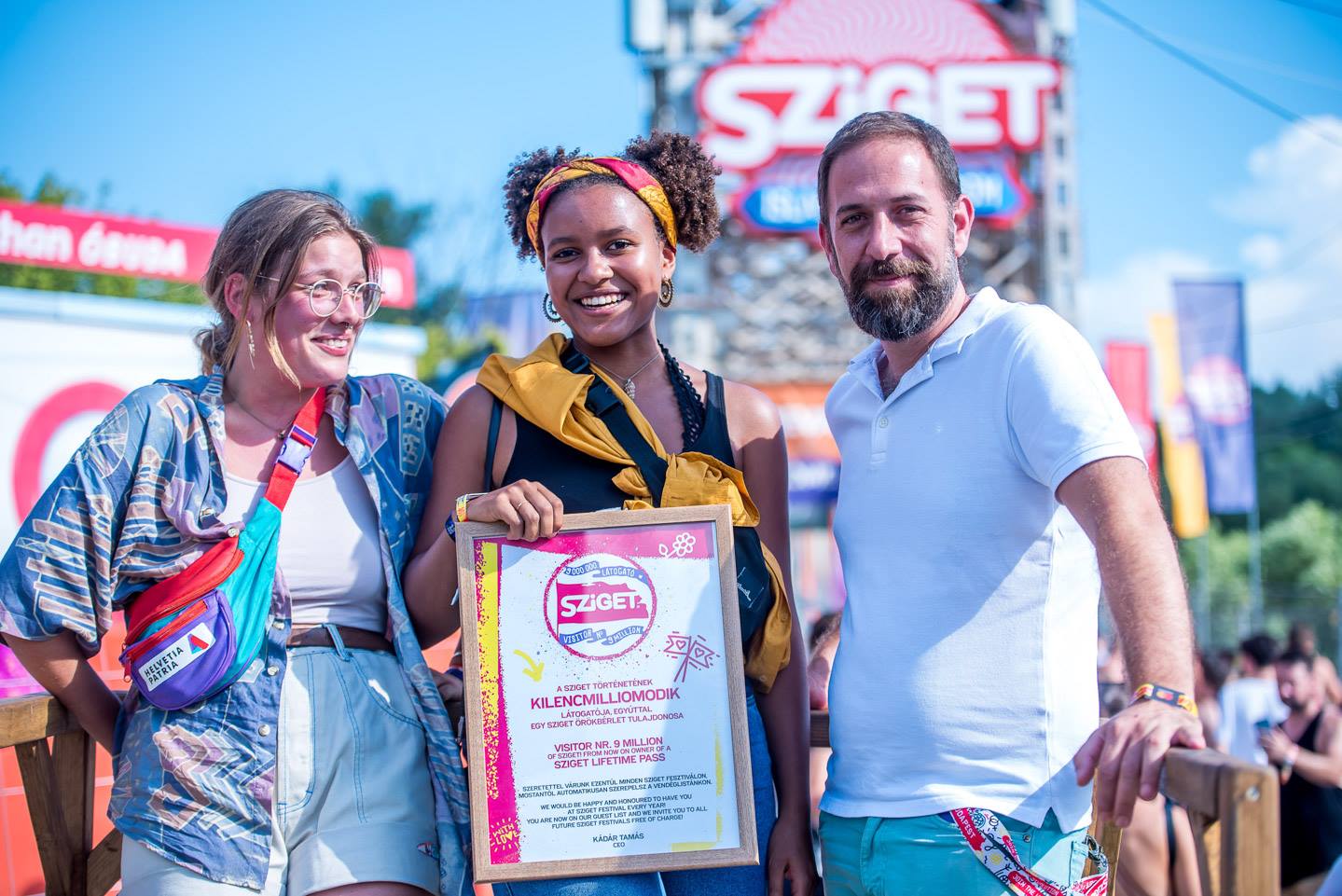 Swiss Student 9 Millionth Visitor At Sziget Festival