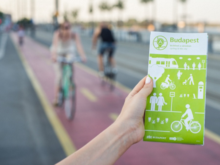 New Bicycle Route Map Of Budapest