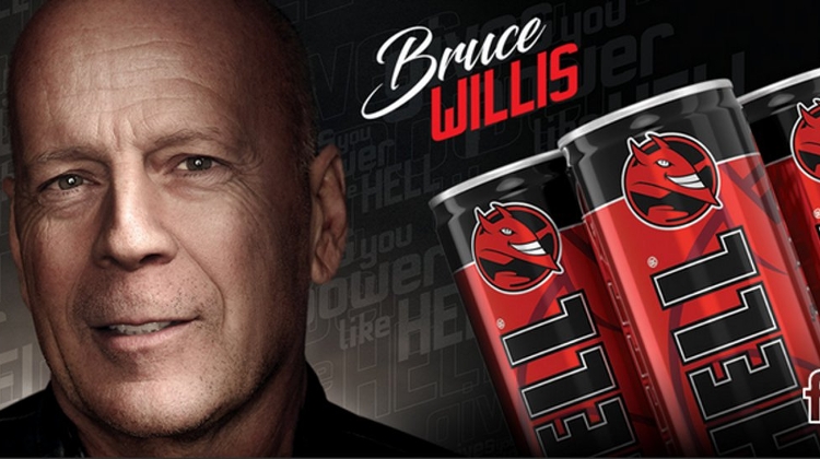Bruce Willis Promotes Hungarian Energy Drink Hell