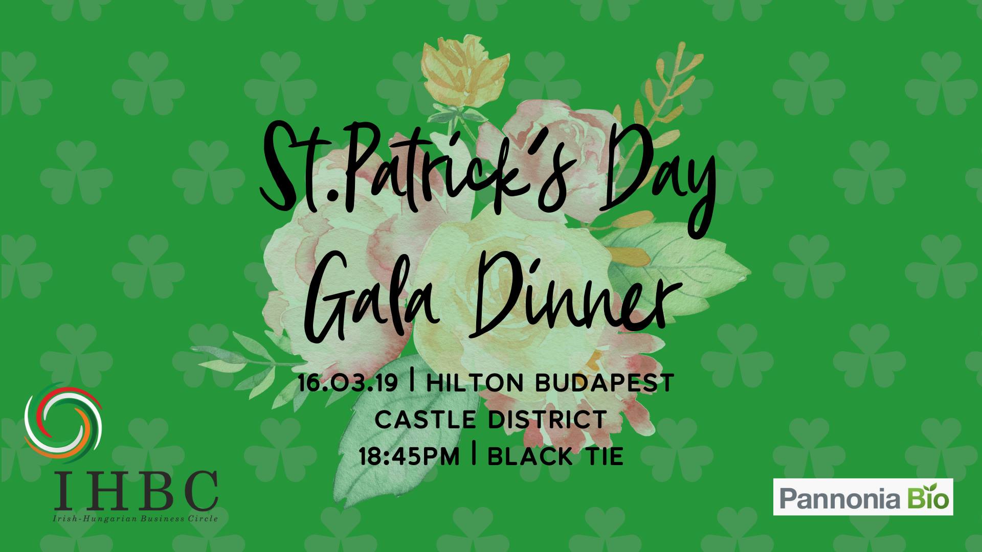 St Patrick’s Day Gala Dinner In Budapest, 16 March