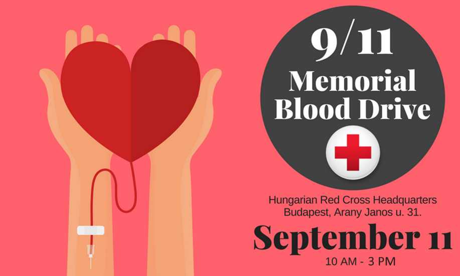 Memorial Blood Drive @ Red Cross Budapest, 11 September