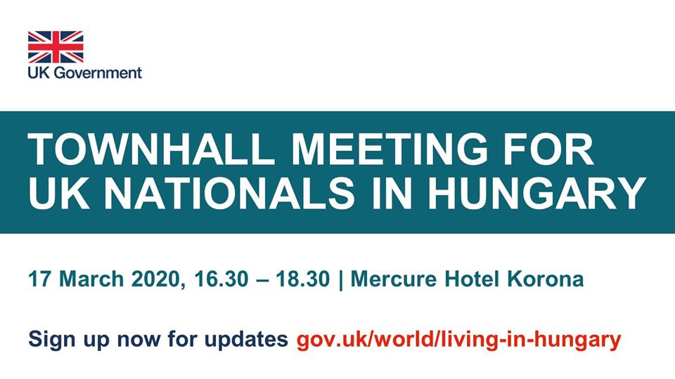 Postponed For June: Town Hall Meeting For UK Nationals In Budapest