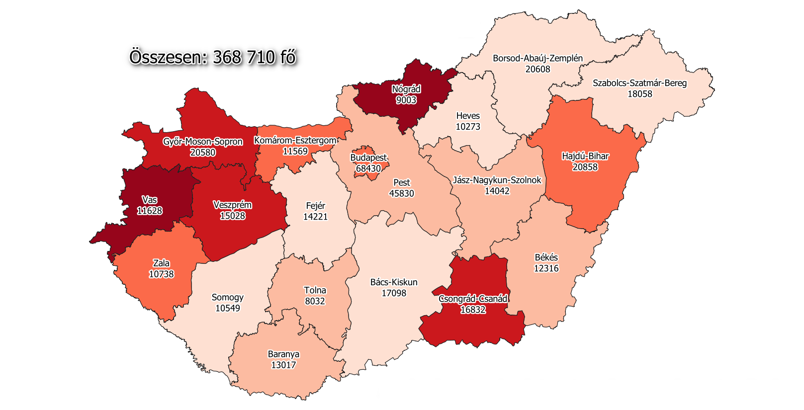Covid Update: 91,872 Active Cases, 54 New Deaths In Hungary