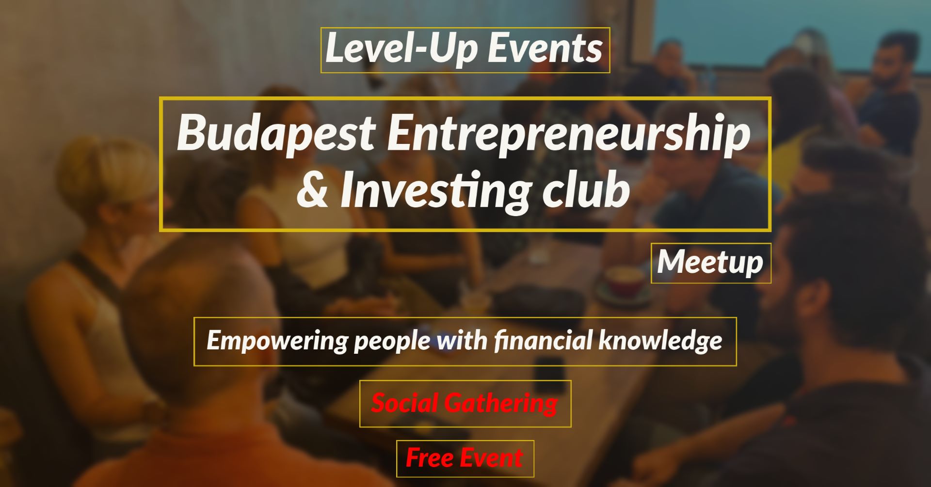 Budapest Entrepreneurship & Investing Meetup, Momenti Bistro, 24 September