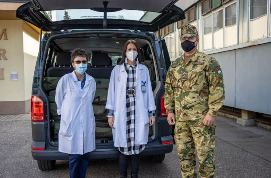 Soldiers Returning to Help Hospitals in Hungary