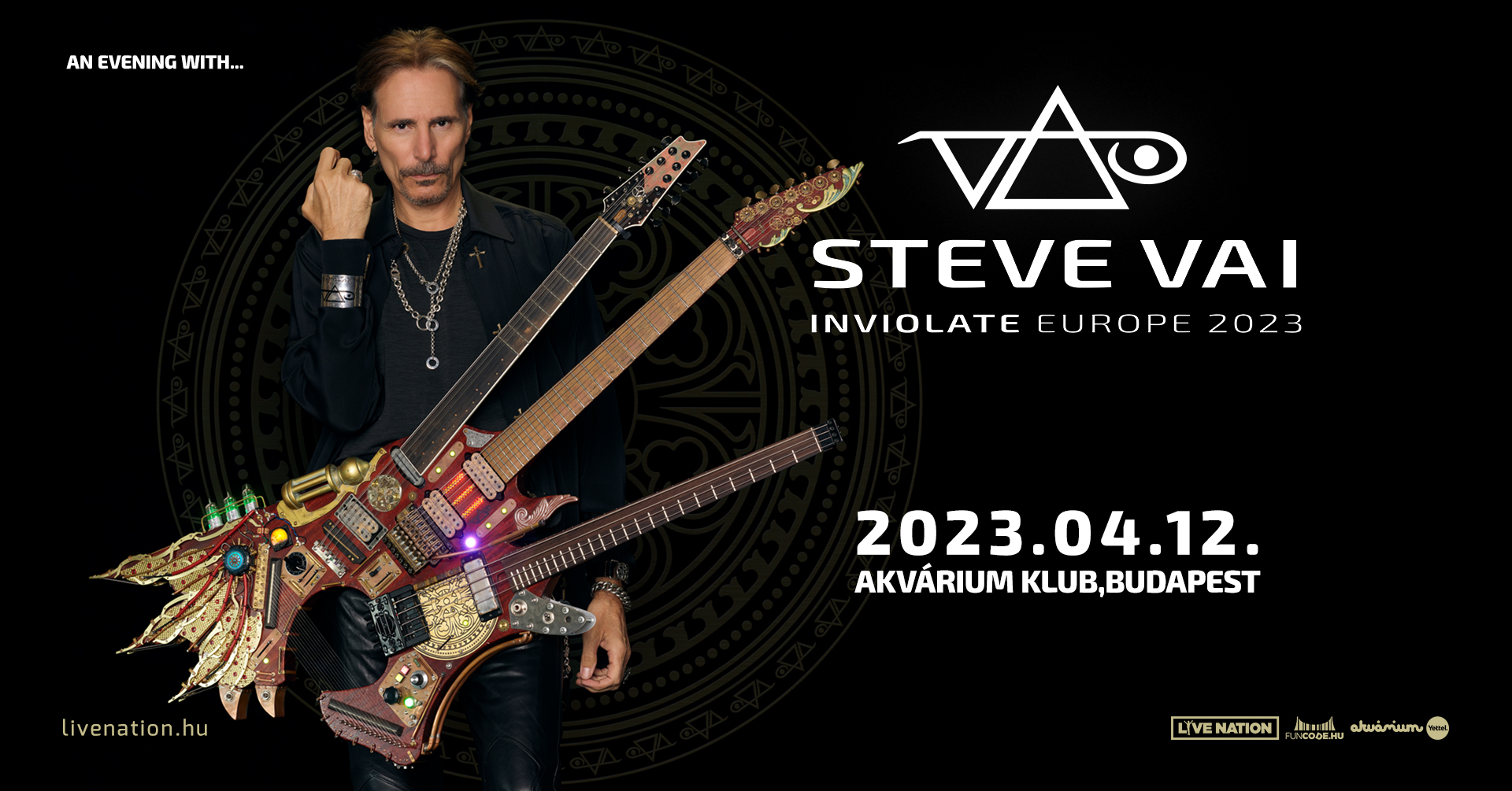 Grammy Award-Winning Guitar Genius Steve Vai to Play Again in Budapest on 12 April