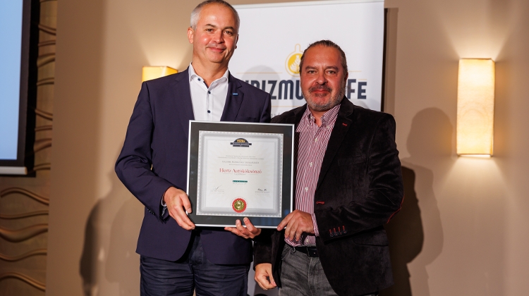 Hungarian ‘Business Excellence’ Award For Hertz Rent A Car