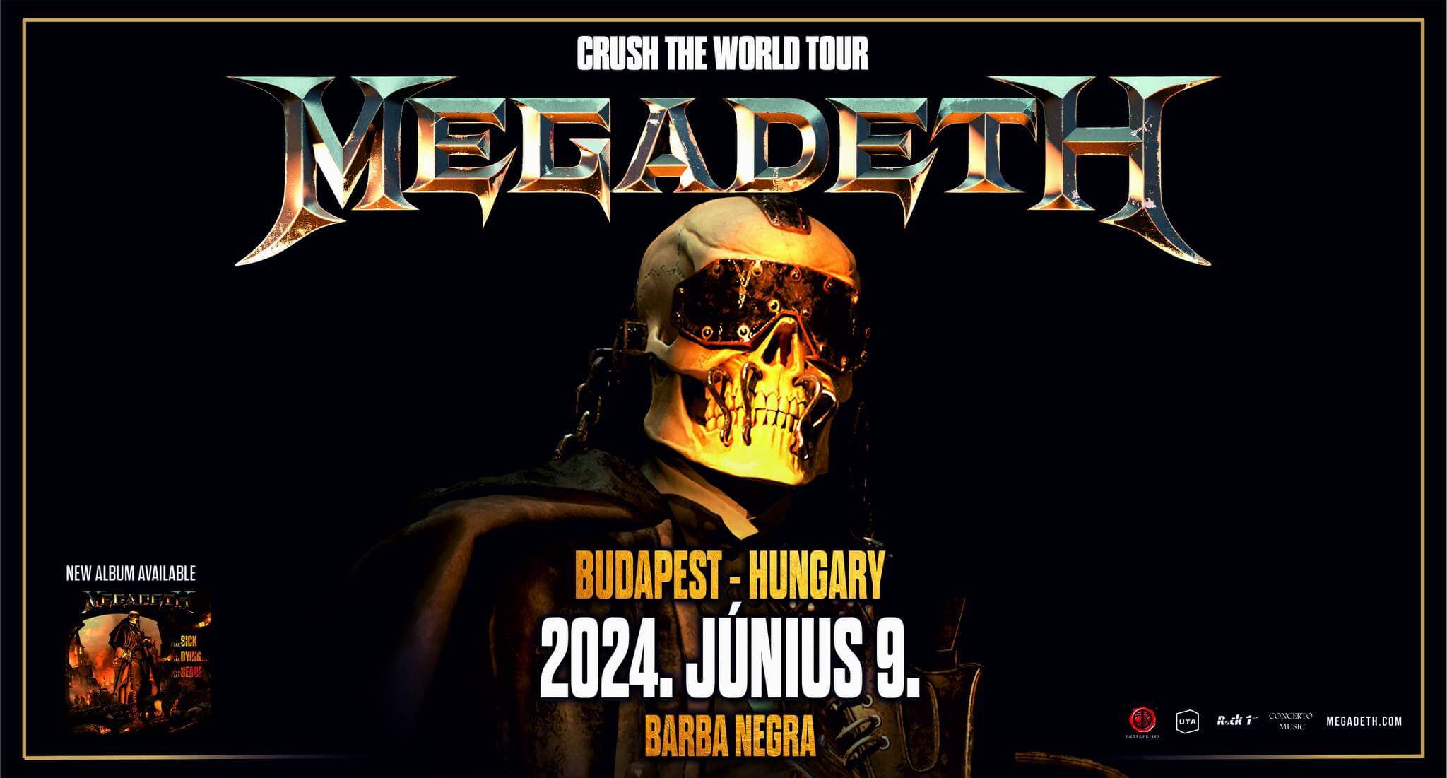 Megadeth, Barba Negra Budapest,  9 June
