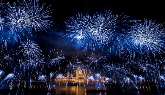 National Holiday Fireworks In Budapest, 20 August