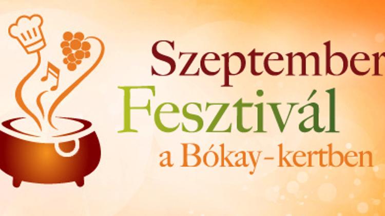 'September Festival', Bókay Garden Budapest, 3 - 5 September