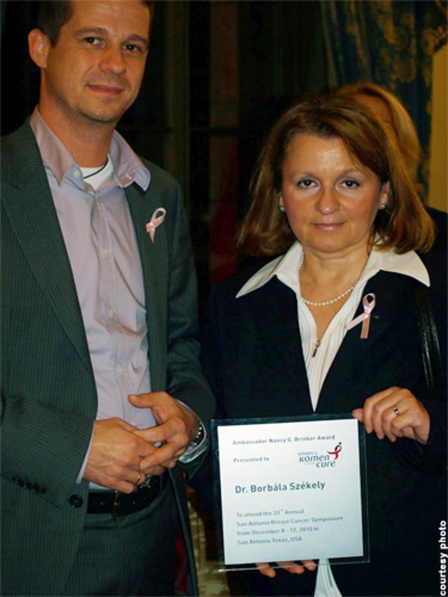 Nancy Brinker Award Given to Breast Cancer Researcher