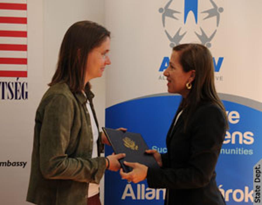 Active Citizenship Award In Hungary By U.S. Ambassdor