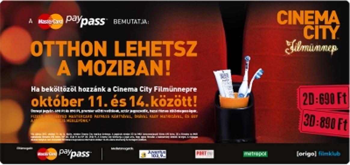 'FilmÜnnep': Special Prices At Cinema City Hungary, 11 - 14 October