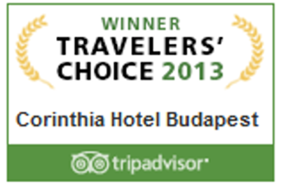 Corinthia Hotel Budapest Recognized In The 2013 TripAdvisor Travelers' Choice Awards