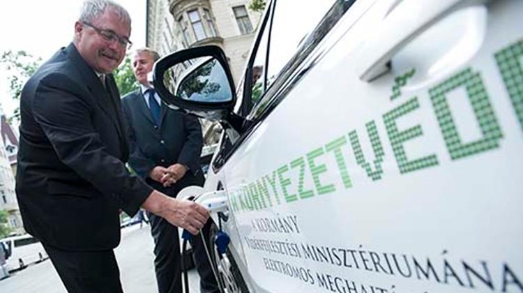 New Electric Car Charging Station Opens In Budapest