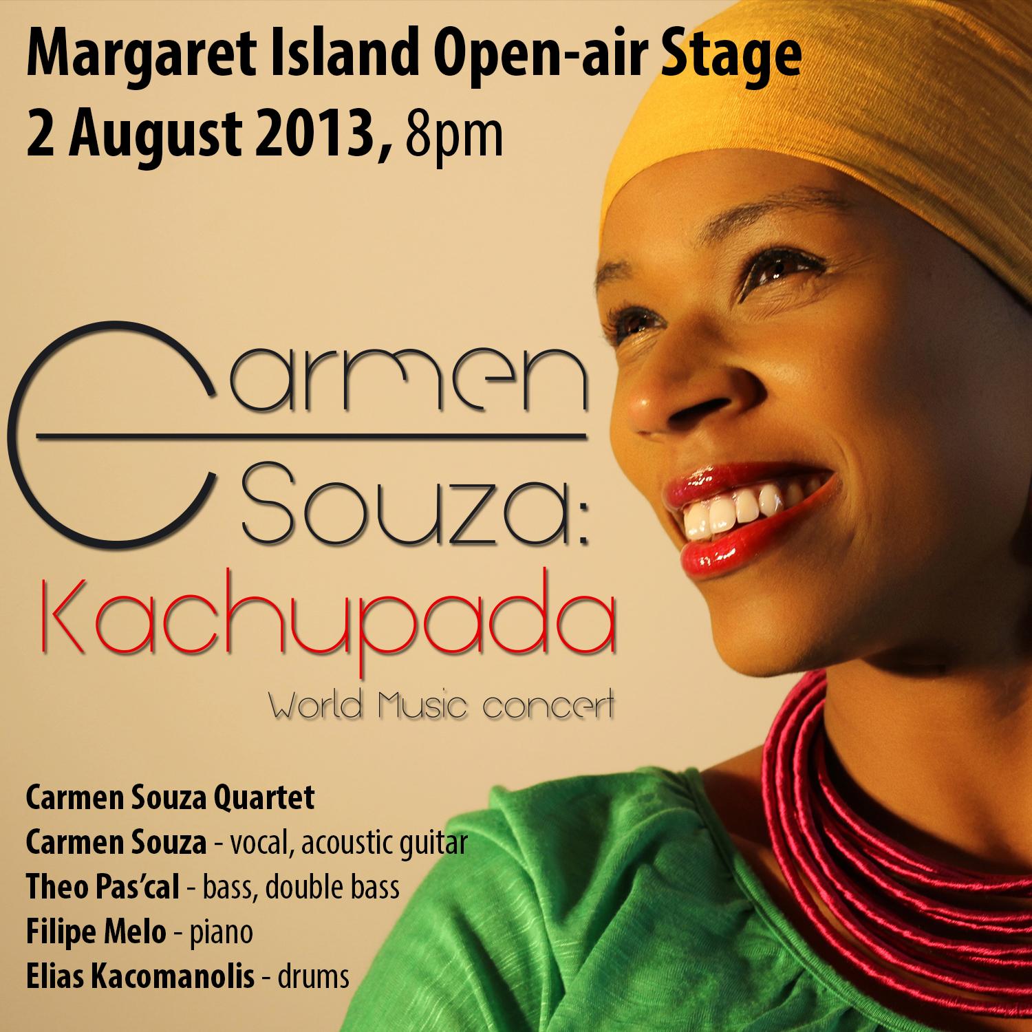 Invitation: Carmen Souza Margaret Island Open-Air Stage Budapest, 2 August