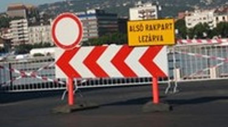 Southern Section Of The Pest-Side Quay Closed For Two Weeks Due To Reconstruction
