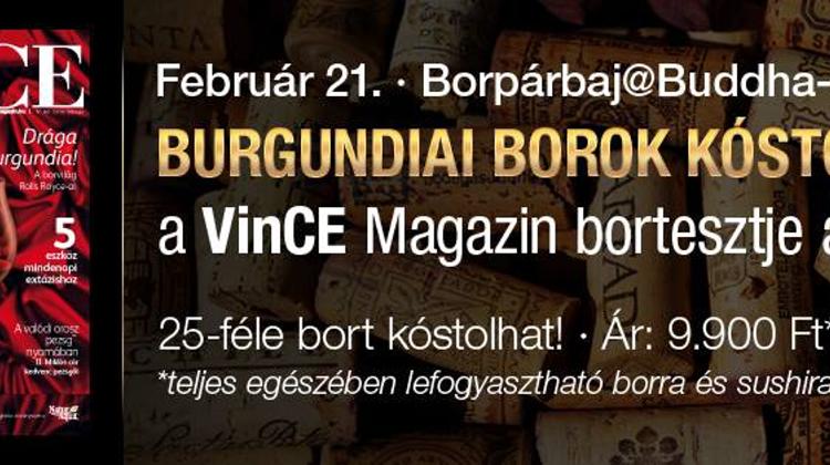 Invitation: Burgundy Wine Tasting, Buddha Bar Budapest, 21 February