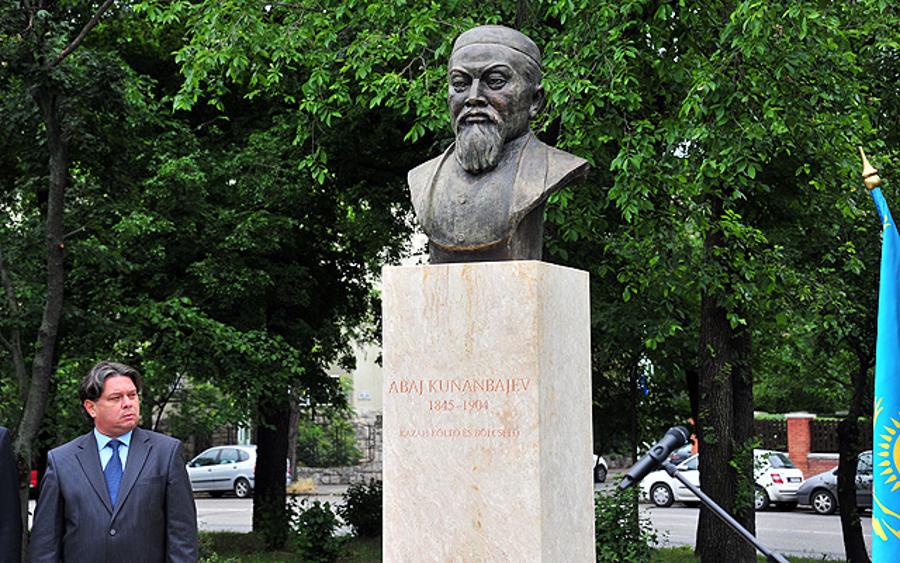 Inauguration Of The Abai Kunanbaev Bust In The City Park In Budapest