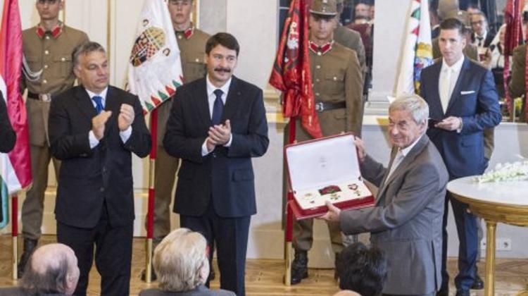 Imre Kertész & Ernő Rubik Presented With Hungary's Highest State Award