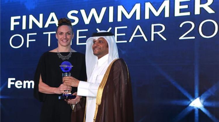 FINA Gives Top Award To Hungarian Swimmer Katinka Hosszú