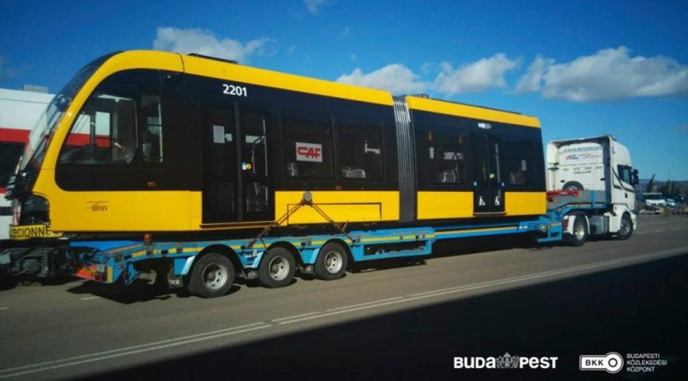 First New CAF Tram On Its Way To Budapest