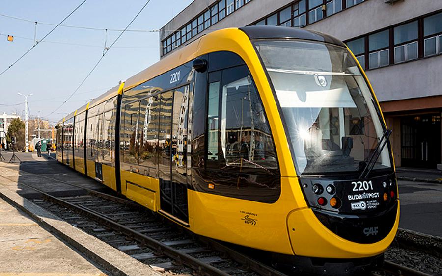 First CAF Tram Presented In Budapest