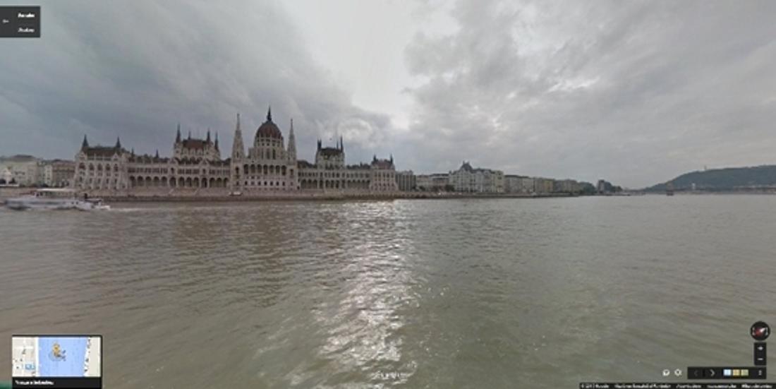 Google Street View Captures Budapest As Seen From Danube