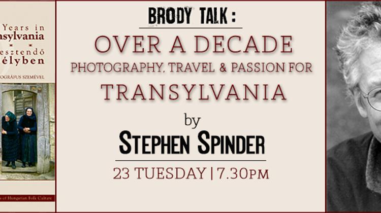 Brody Talk By Stephen Spinder, Bródy Studios Budapest, 23 June