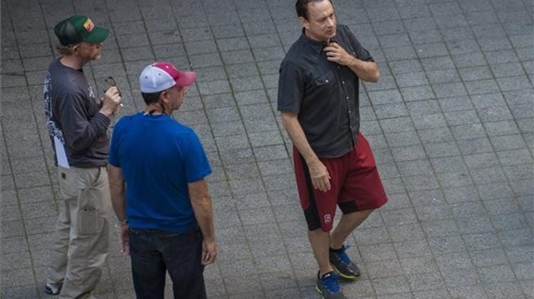 Photo Article: Tom Hanks Snapped Shooting In Budapest