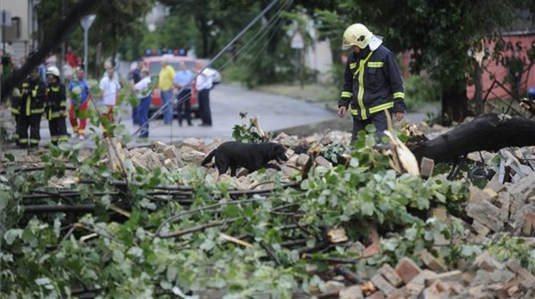 Intense Storm In Budapest Causes Heavy Damage
