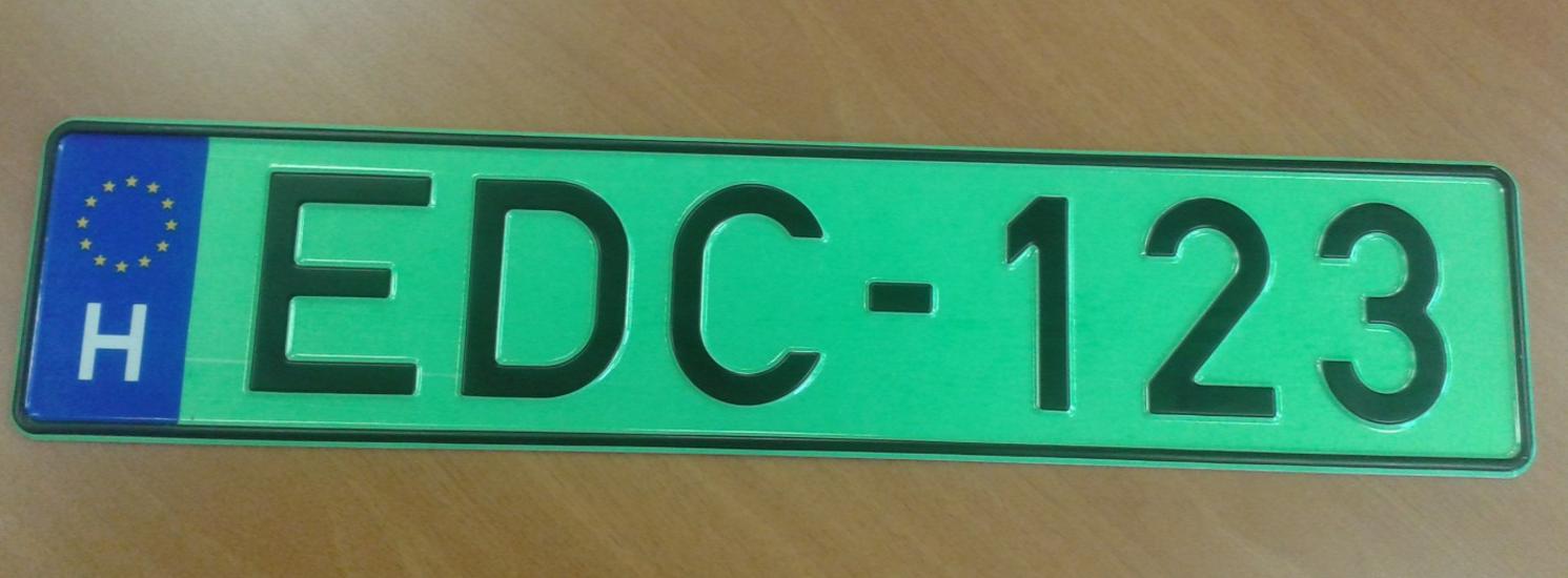 Green Number Plates Introduced In Hungary