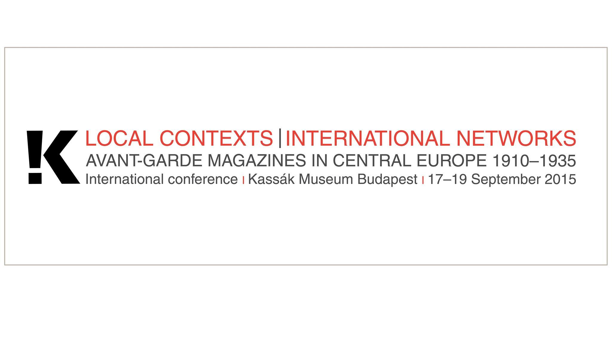 Central European Avant-Garde Magazine Conference, Budapest, 17–19 September