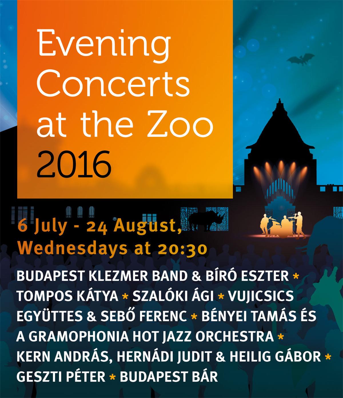 Evening Concerts At Budapest Zoo, 6 July - 24 August