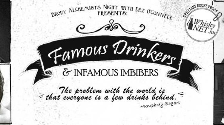 Brody Alchemists Night: 'Famous Drinkers & Infamous Imbibers', 20 Oct