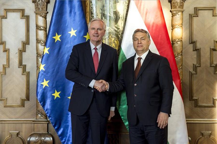 EU Brexit Negotiator Barnier Holds Talks In Budapest