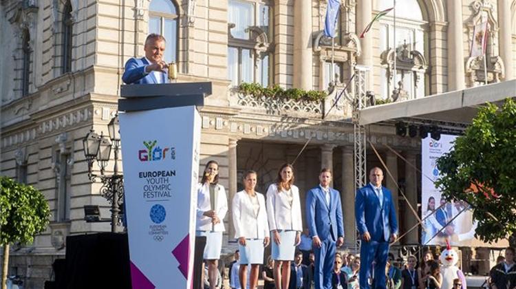 Youth Olympic Festival Flame Arrives In Győr