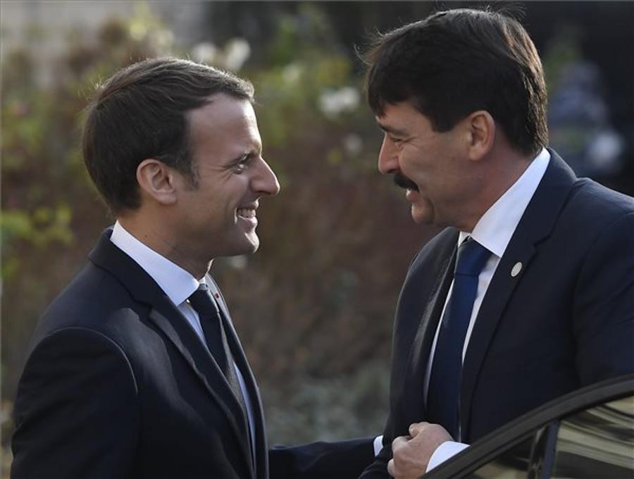 Áder, Macron Consult On Paris Climate Accord Implementation