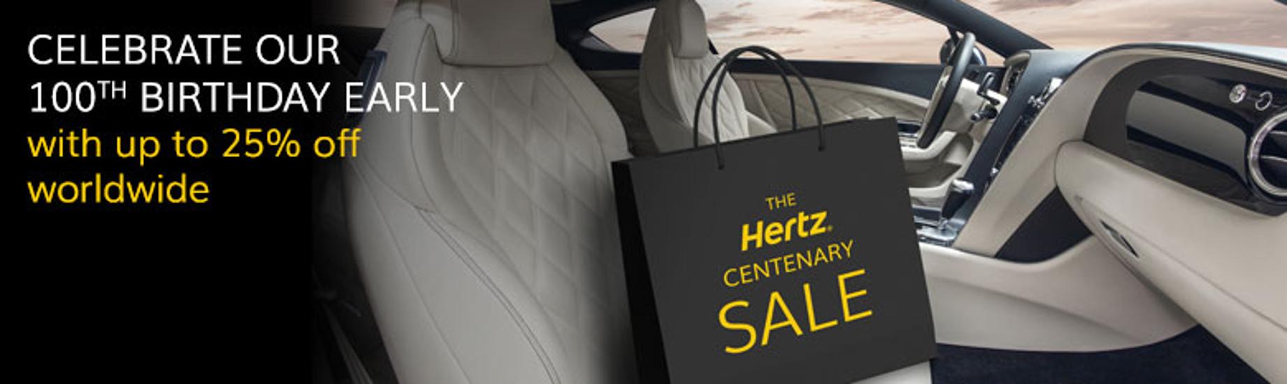 Celebrate Hertz’s 100th Birthday With Up To 20% Discount Worldwide