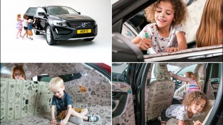 Hertz Europe Introduces World’s First Coloring-In-Car Concept
