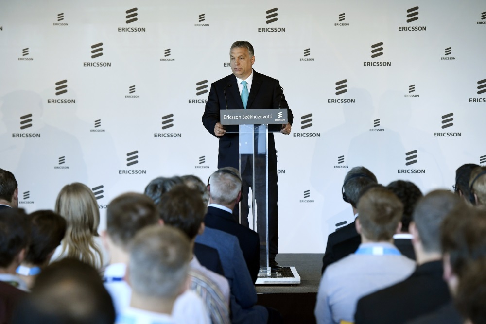 Orbán Attends Ericsson Headquarters Opening