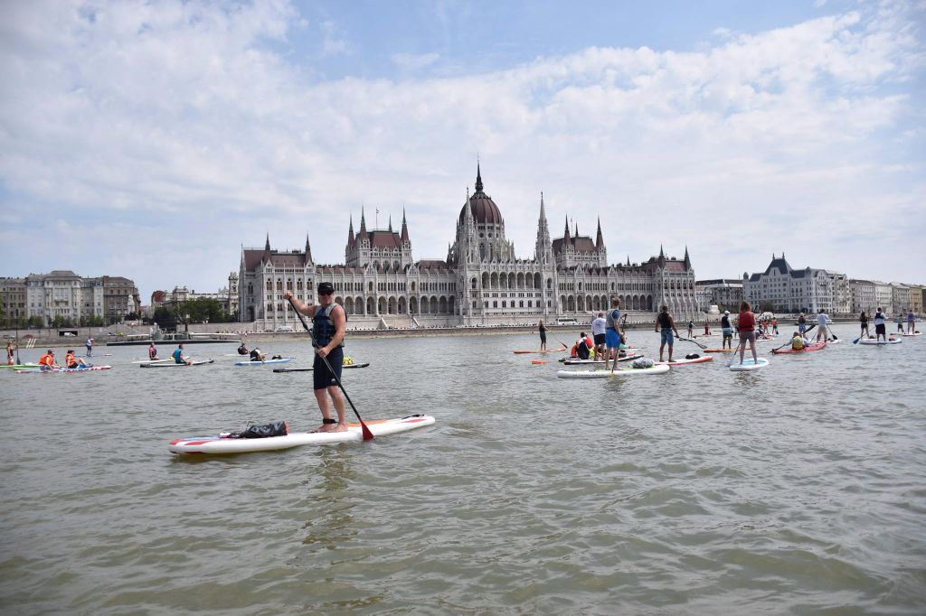 'Stand-Up Paddle' River Event In Budapest, 23 June