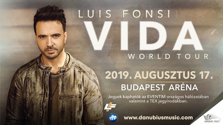 Coming Up: Luis Fonsi – Vida Tour, Budapest Sportaréna, 17 August