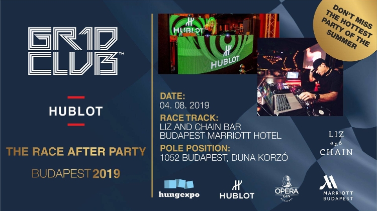 GR1D Club Budapest: 'The Race After Party', Marriott Hotel, 4 August