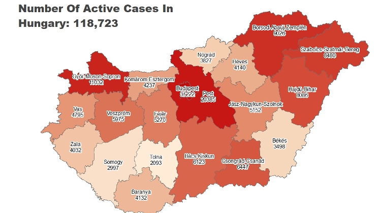 Covid Update: 118,723 Active Cases, 99 New Deaths In Hungary