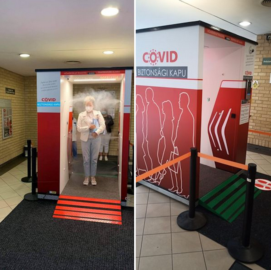 New 'Covid Security Gate' At Hospital In Budapest By B+N Referencia