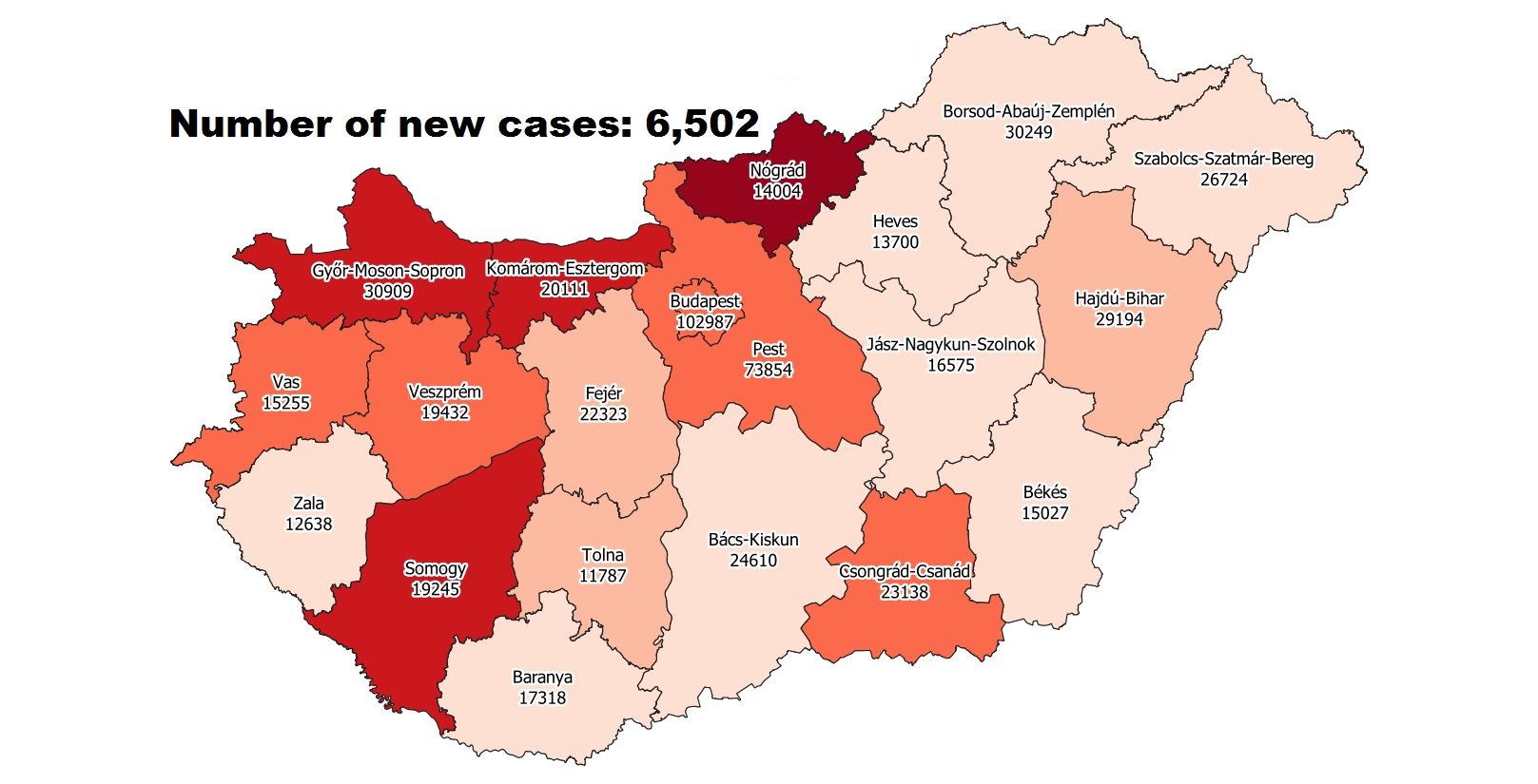 Covid Update: 160,557 Active Cases 207 New Deaths In Hungary
