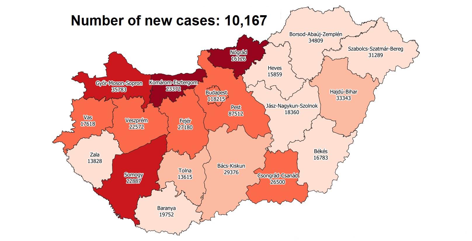 Covid Update: 211,028 Active Cases 253 New Deaths In Hungary